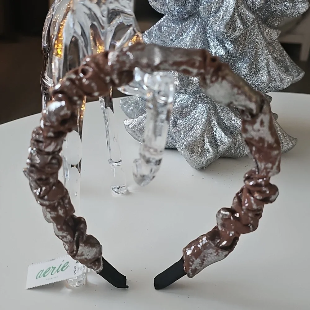 Aerie Metallic Brown Headband